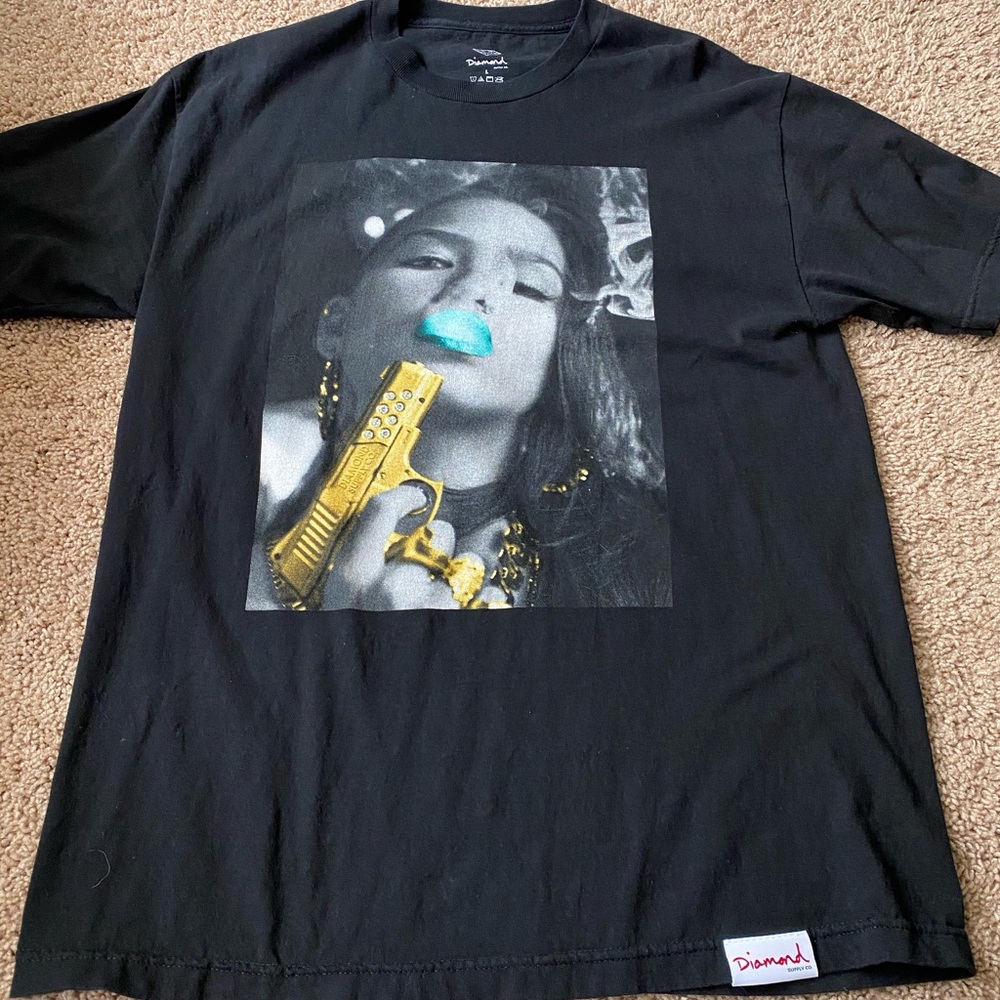 Diamond Supply t-shirt with Cassie collaboration